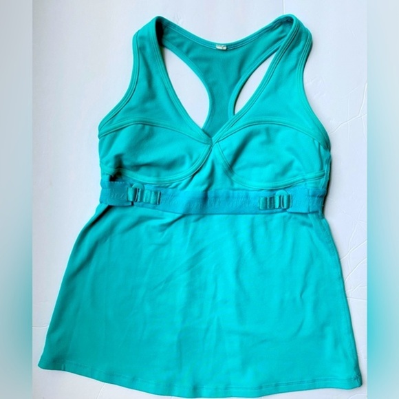 Lululemon turquoise racerback built in bra women’s Size 8 - Picture 5 of 7